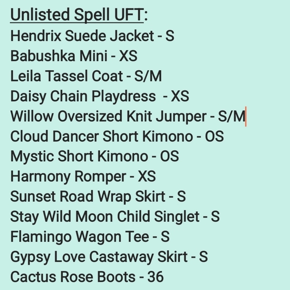 * UFT SPELL * Updated 7/25/24 - Picture 2 of 13